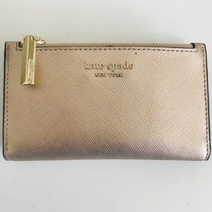 Kate Spade Spencer Rose Gold Bifold Wallet